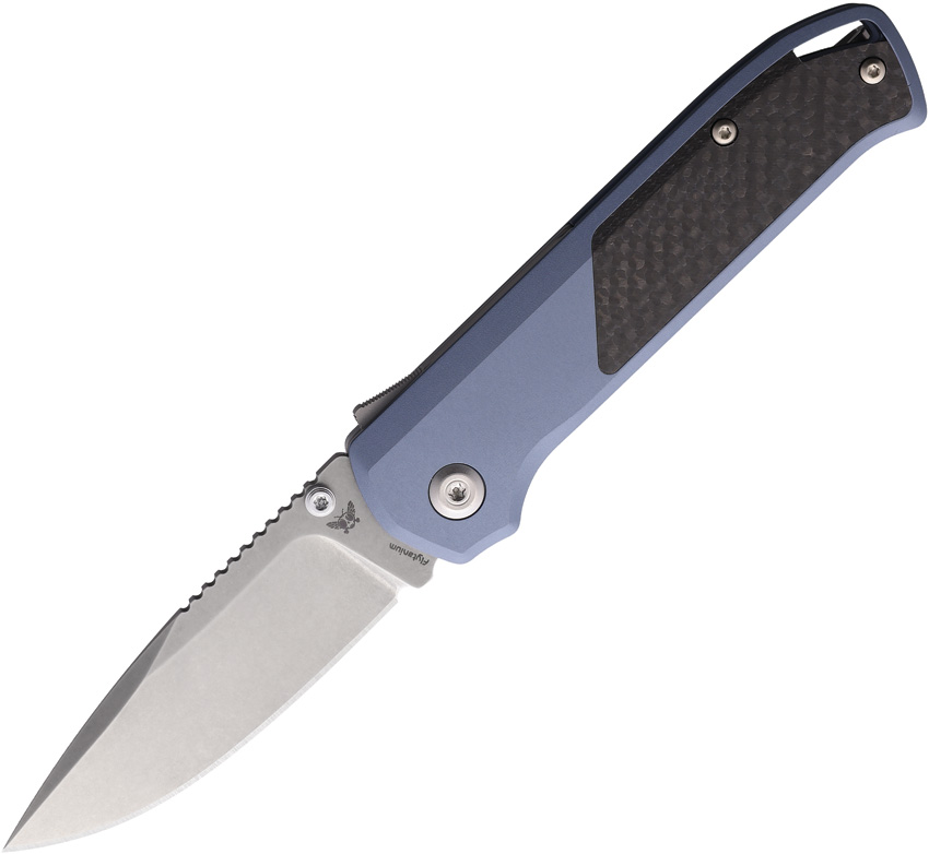Flytanium Arcade Shark-Lock Pocket Knife Blue Carbon - FLY1307