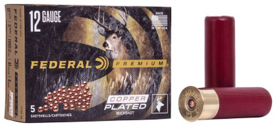 Federal Vital-Shok 12 Gauge 3" Buckshot 41 Pellets 4 Buck 5 Box