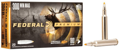Federal Premium .300 Winchester Magnum 180gr Trophy Bonded Tip 20Rnd Rifle Ammunition