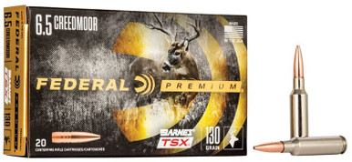 Federal Premium Barnes TSX 6.5 Creedmoor 130gr Triple-Shock X 20Rnd Rifle Ammunition