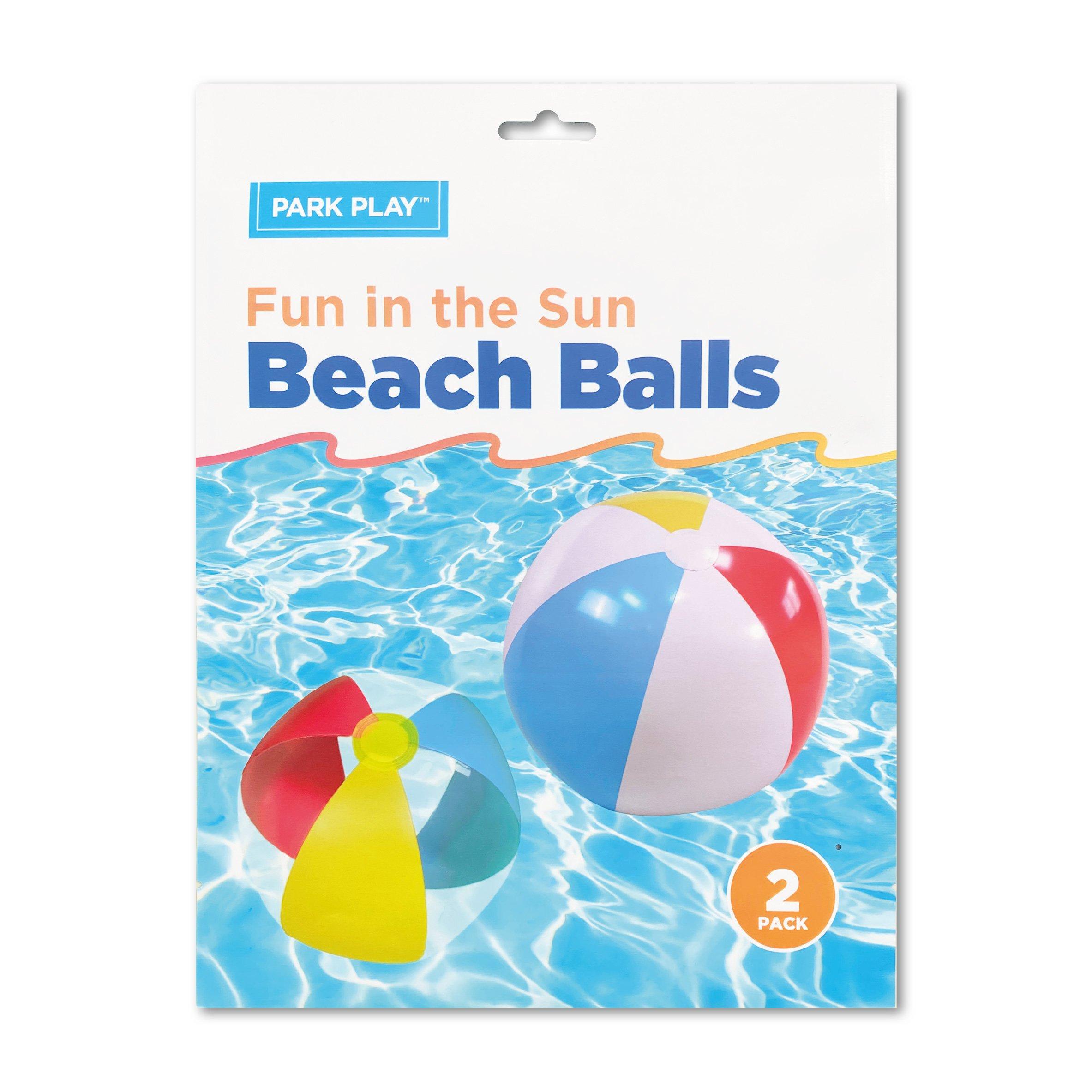 Park Play - Fun in the Sun Beach Balls, 2-Pack