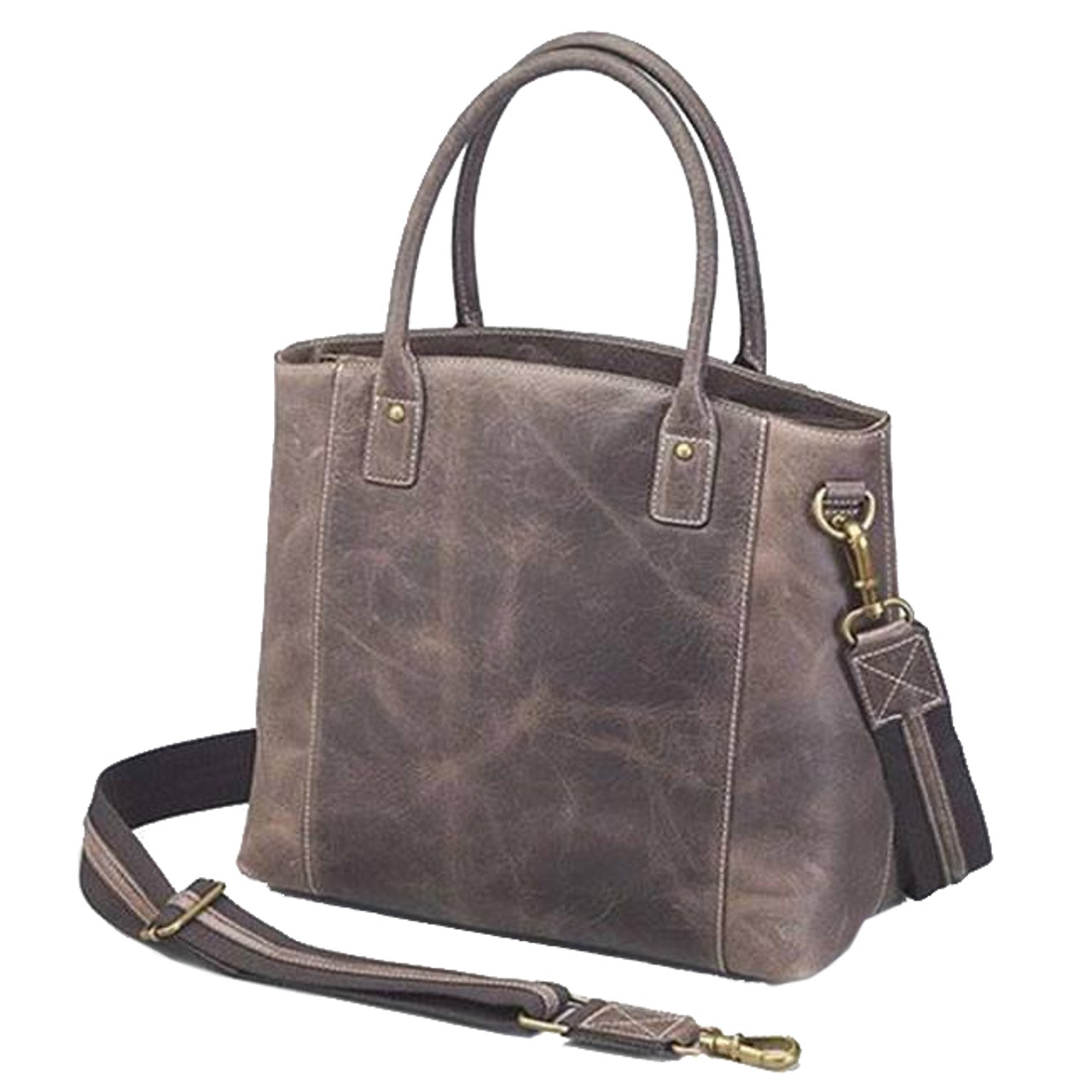 Gun Tote'n Mamas GTM-CZY/51 Distressed Buffalo Leather Concealed Carry Town Tote