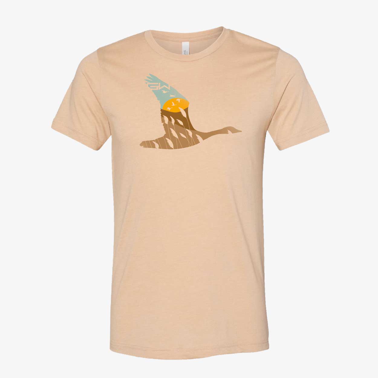 Gator Wader Canada Goose Silo Graphic Tee | Tan