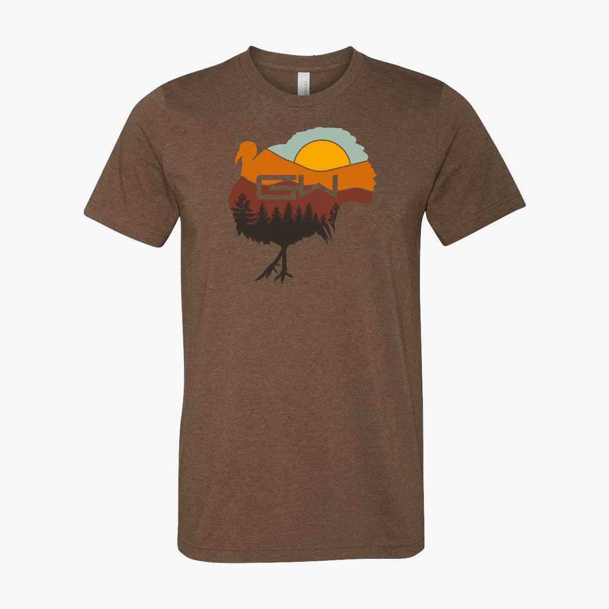 Gator Wader Gobbler Graphic Tee | Heather Brown
