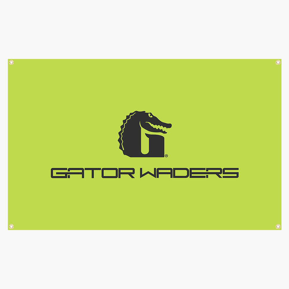 Gator Wader GW Indoor/Outdoor 5'x3' Banner | Lime