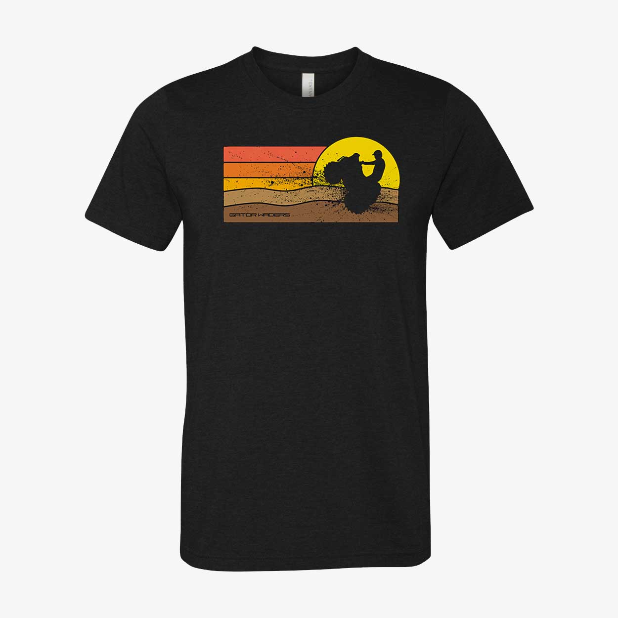 Gator Wader Sunset Rider Graphic Tee | Black
