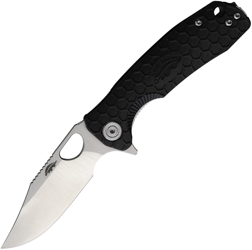 Honey Badger Small Linerlock Pocket Knife Clip Black - HB4075