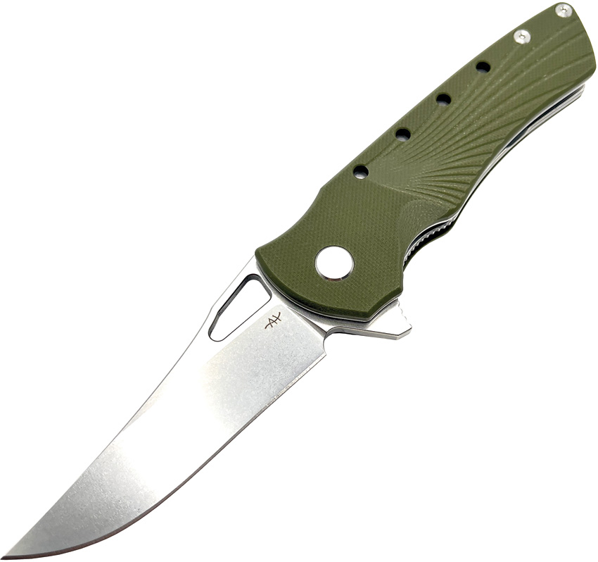 Heibel Blackhawk Linerlock Pocket Knife OD Green - HBKBLKRG