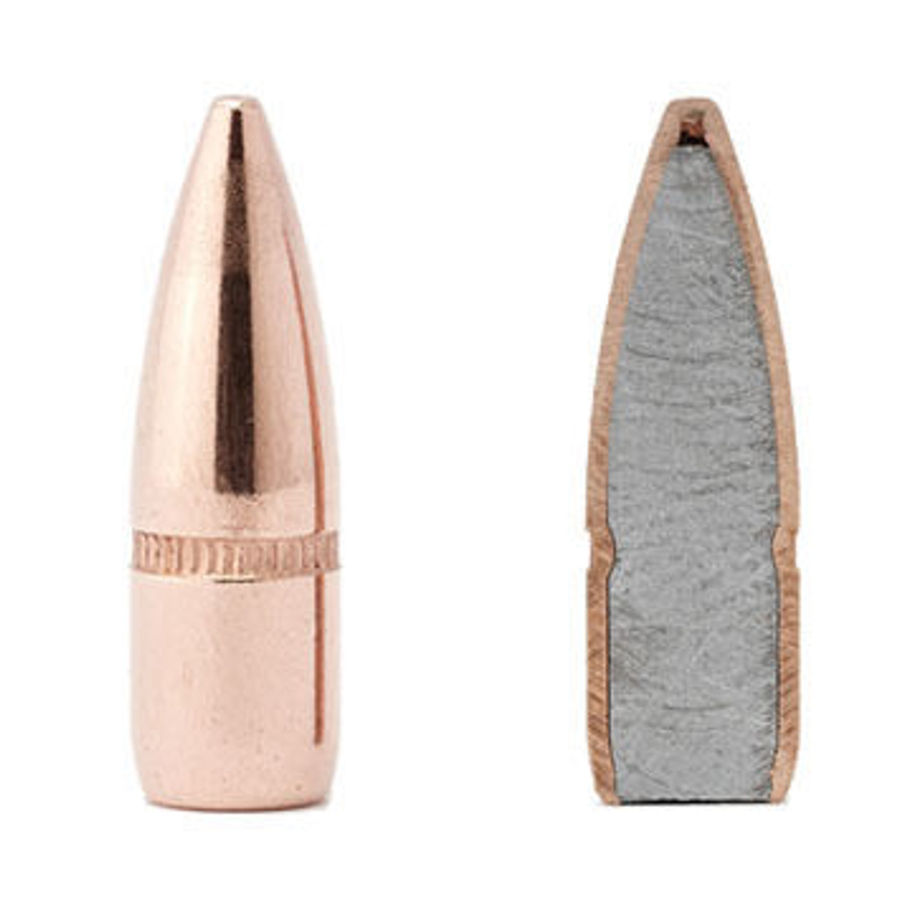 Hornady 22 Cal. 55 Grain .224" FMJ BT w/ Cannelure Rifle Bullet (100)