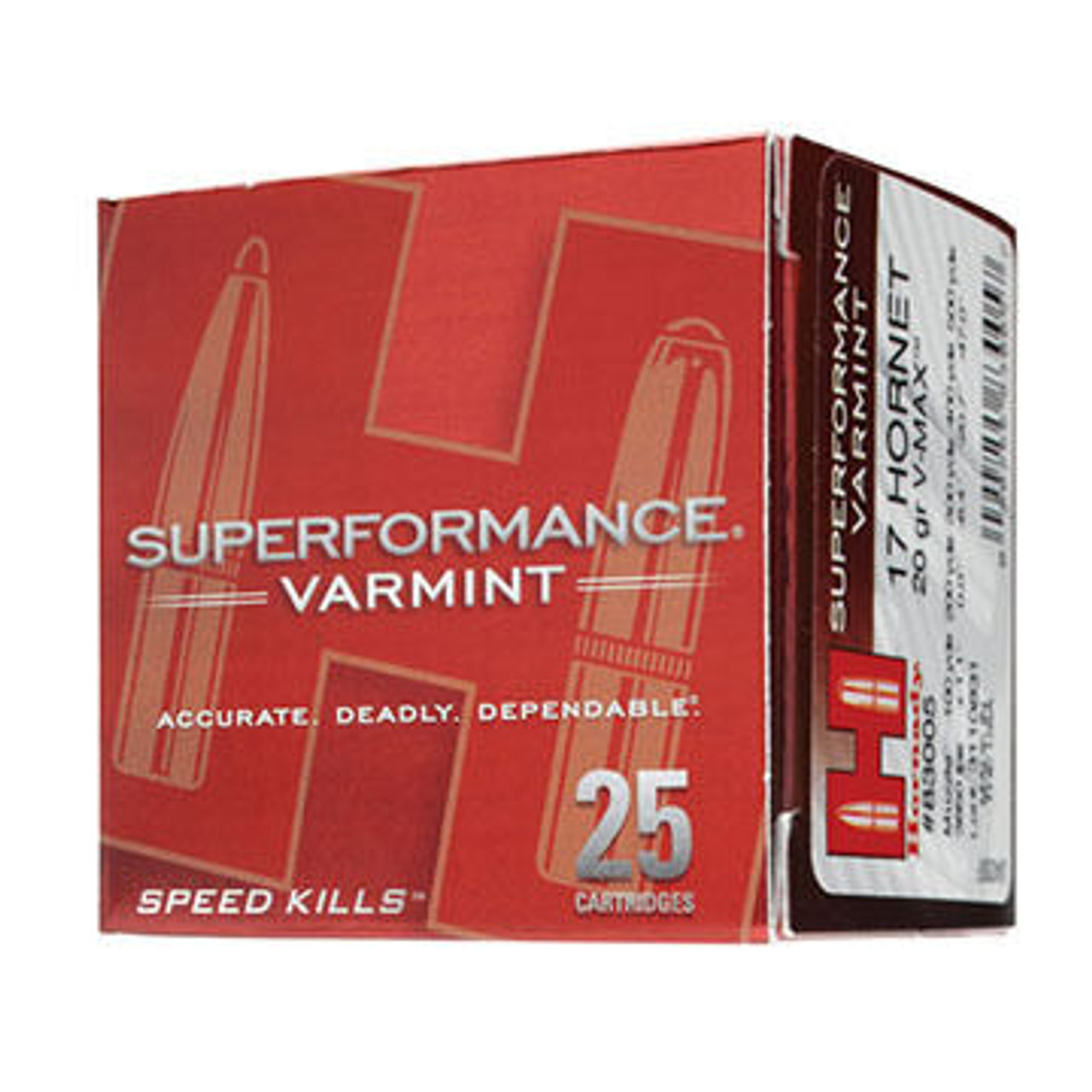 Hornady Superformance Varmint 17 Hornet 20 Grain V-Max Rifle Ammo (25)