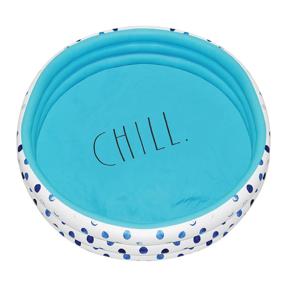 Rae Dunn - Indigo Polka Dot Inflatable Mini Pool - Chill