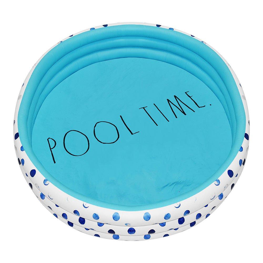 Rae Dunn - Indigo Polka Dot Inflatable Mini Pool - Pool Time