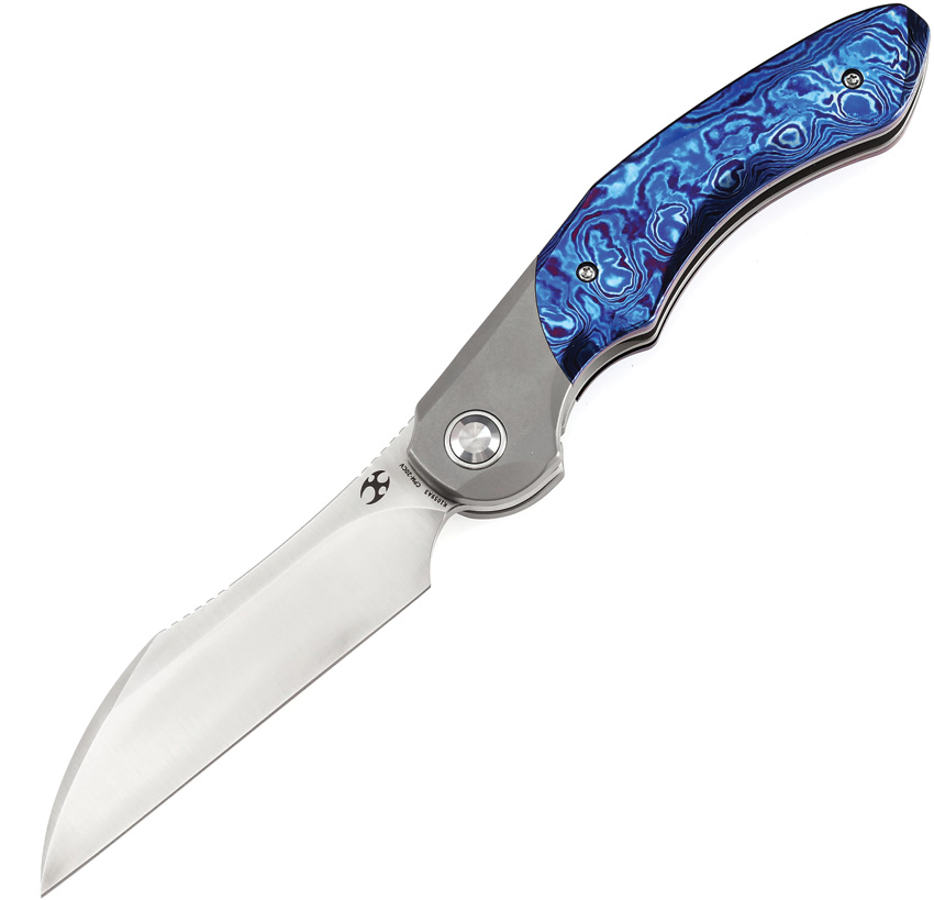 Kansept Cosmos Framelock Pocket Knife Timascus - K1059A3