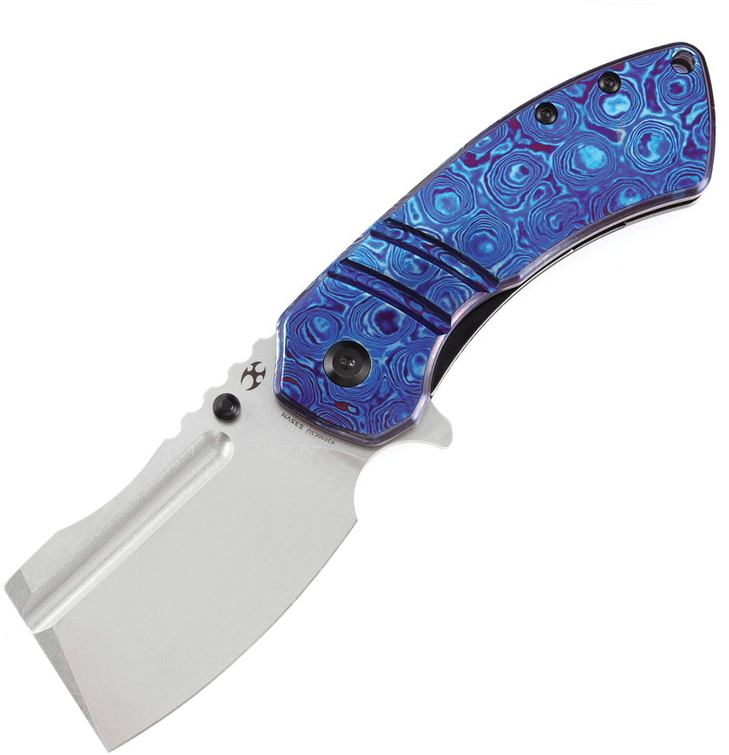 Kansept M+ Korvid Linerlock Pocket Knife Timascus - K2030C1