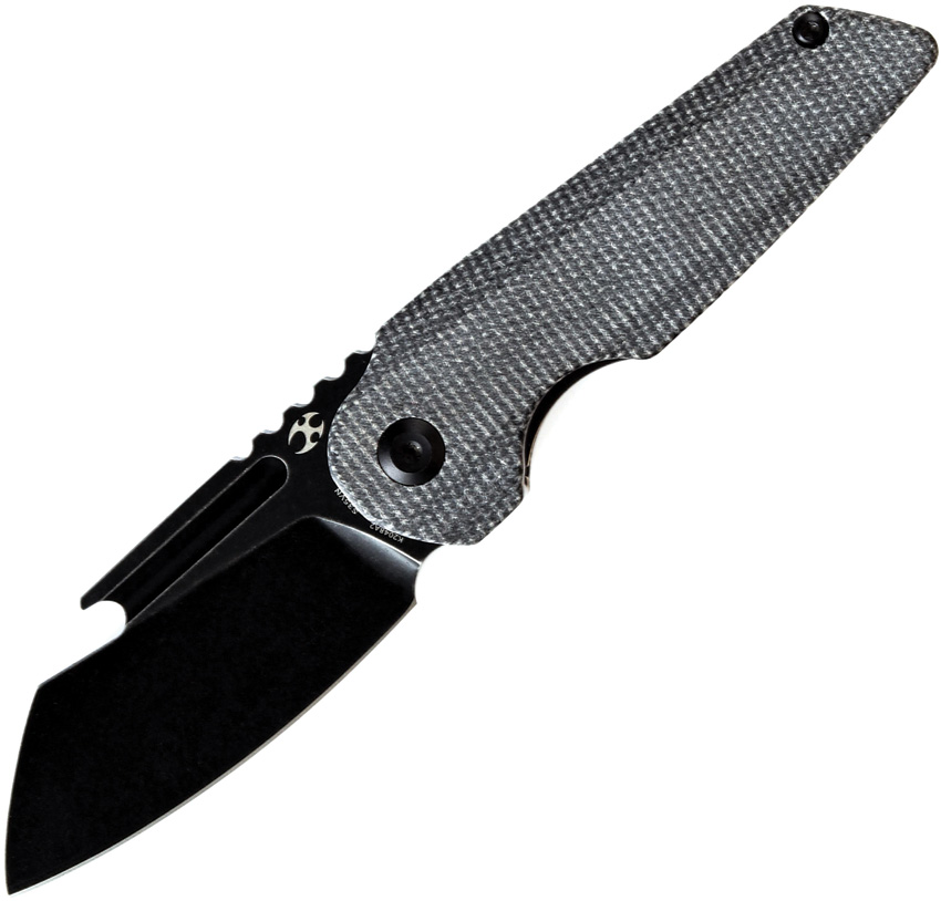 Kansept Rafe Linerlock Pocket Knife Black Micarta - K2048A2