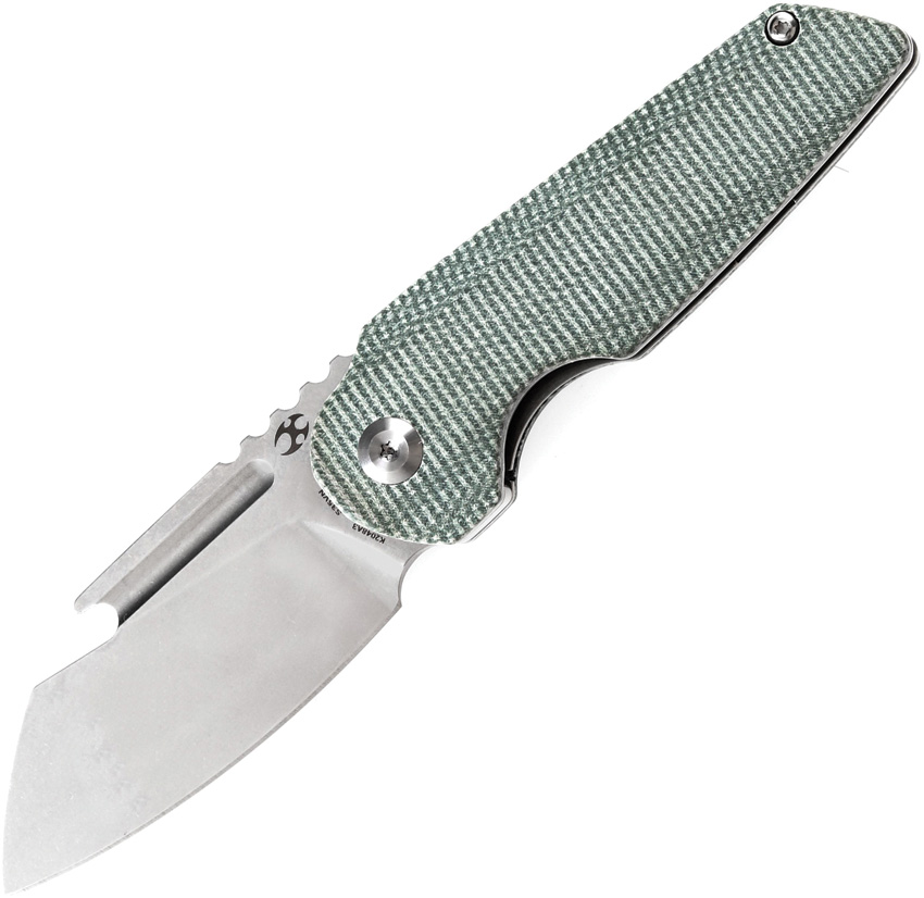 Kansept Rafe Linerlock Pocket Knife Green Micarta - K2048A3
