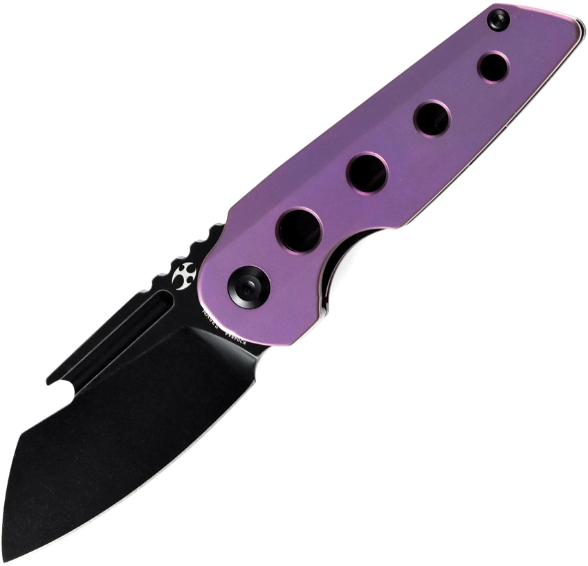Kansept Rafe Linerlock Pocket Knife Purple Titanium - K2048A4