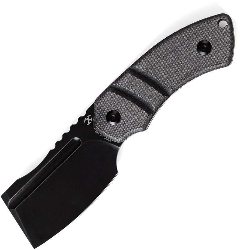Kansept Korvid S Fixed Blade Knife Black Micarta - KG2030A1