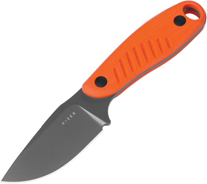 Kizer Cutlery Hare Fixed Blade Knife Orange - KI1077A1