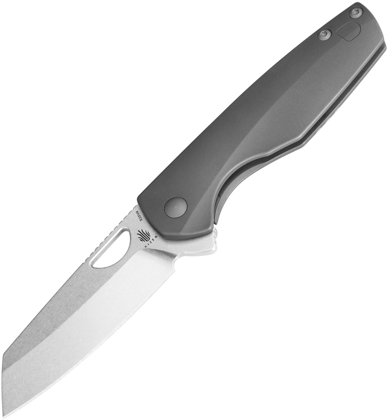 Kizer Cutlery Sparrow Framelock Pocket Knife Gray Titanium - KI3628A1