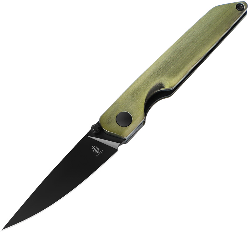 Kizer Cutlery Shot Linerlock Pocket Knife Green Aluminum - KIV3677C2
