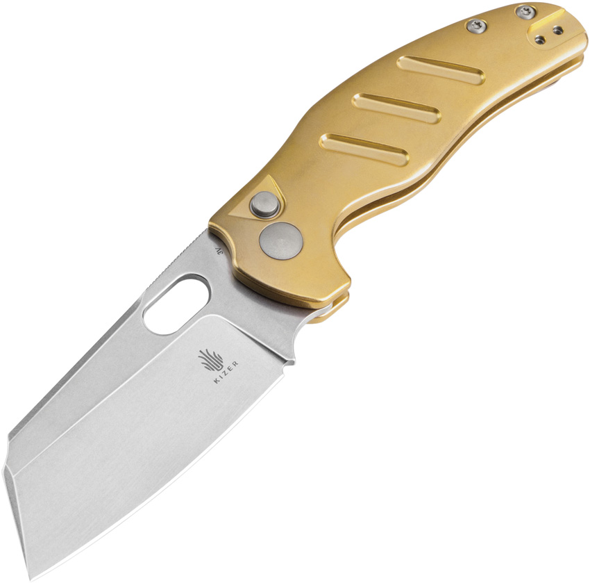 Kizer Cutlery C01c Button Lock Pocket Knife - KIV4488BC2