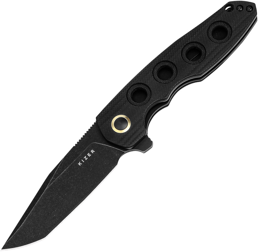Kizer Cutlery Z-82 Linerlock Pocket Knife Black G10 - KIV4568A1