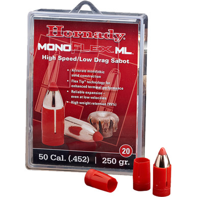 Hornady MonoFlex ML High Speed Low Drag .50 Cal Black Powder Sabot 250 gr. 20 pk.