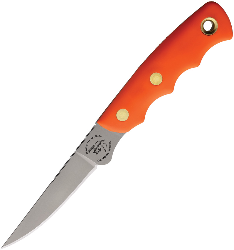 Knives Of Alaska Jaeger Suregrip Fixed Blade Caping Knife Orange - KOA00114FG