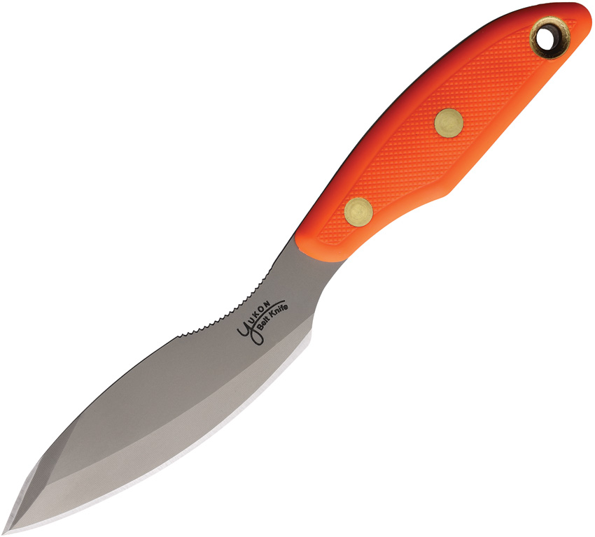 Knives Of Alaska Yukon 1 Suregrip Fixed Blade Skinner Knife Orange - KOA00822FG