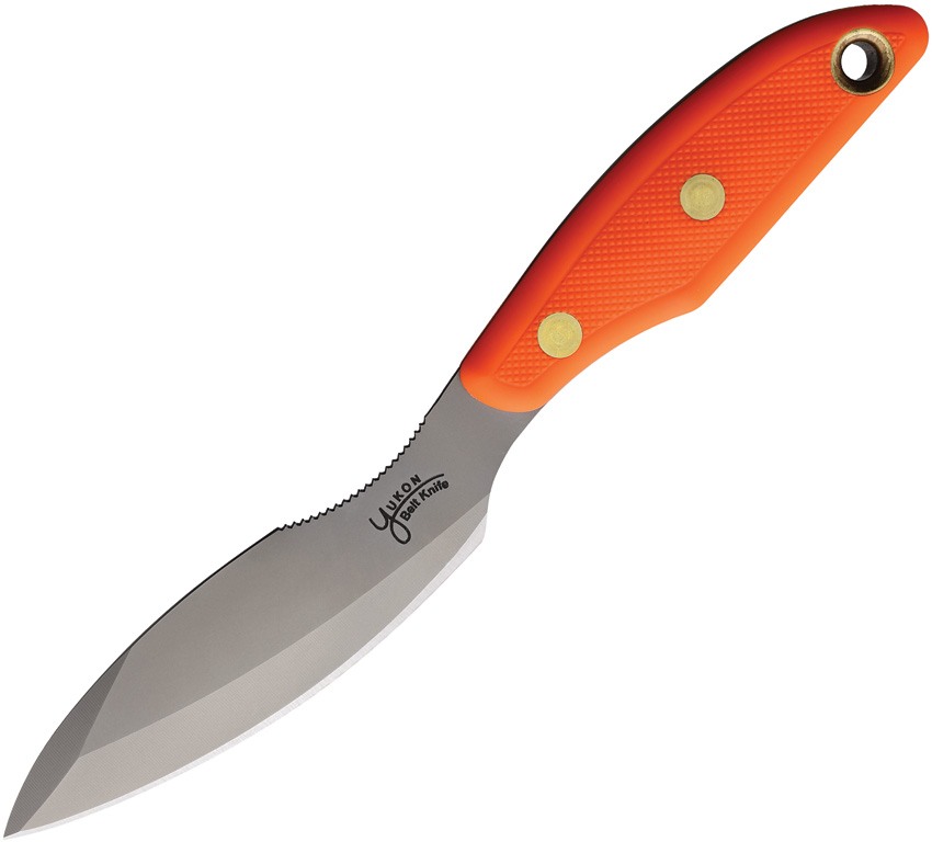 Knives Of Alaska Yukon 2 Suregrip Fixed Blade Skinner Knife Orange - KOA00823FG