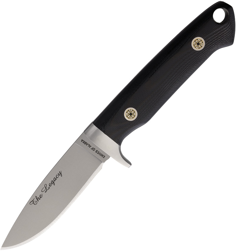 Knives Of Alaska Legacy Fixed Blade Knife Black G10 - KOA00951FG