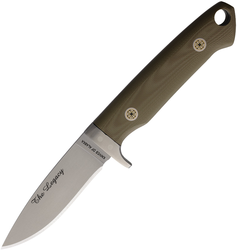 Knives Of Alaska Legacy Fixed Blade Knife OD Green G10 - KOA00952FG
