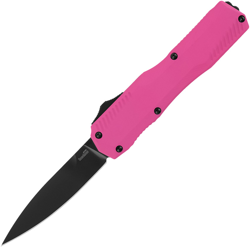 Kershaw Automatic Pocket Knife Livewire OTF Pink Black - KS9000PKBLK