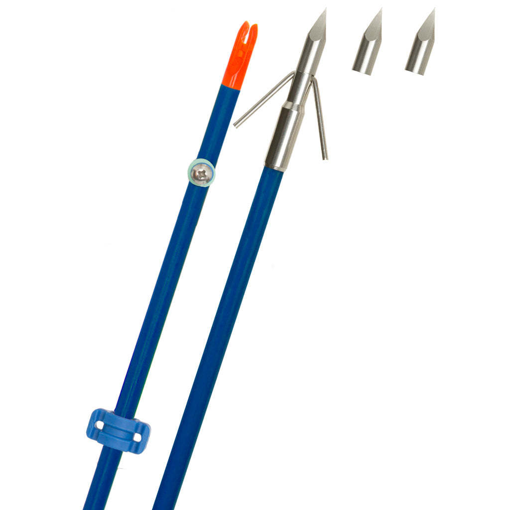 Fin Finder Raider Pro Bowfishing Arrow Blue W- Riptide Point