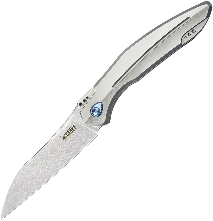 Kubey Barracuda Linerlock Pocket Knife Titanium - KUB299C