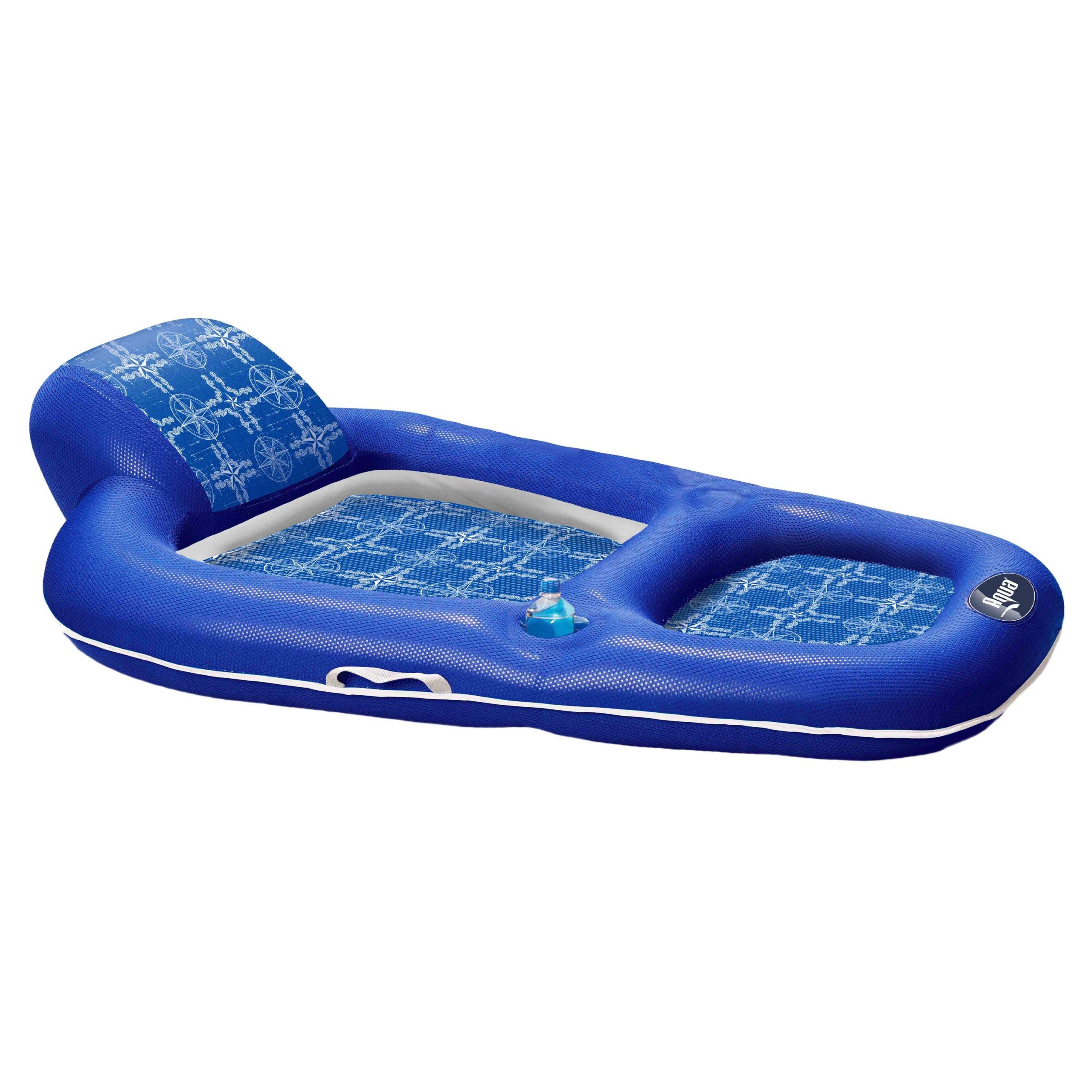 Aqua Leisure - Luxury Recliner Pool Lounge, Blue