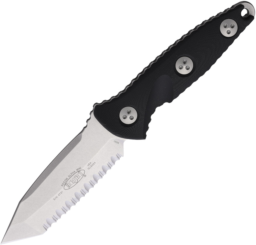 Microtech Socom Alpha Mini T/E SW FS Fixed Blade Knife - MCT114M12
