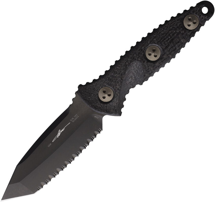 Microtech Socom Alpha Miniature Fixed Blade Knife T/E Carbon Fiber - MCT114M3DLCCFS