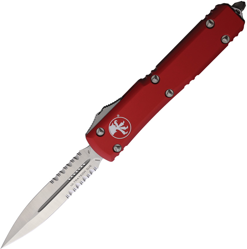 Microtech Automatic Pocket Knife Ultratech D/E Satin PS - MCT1225RD