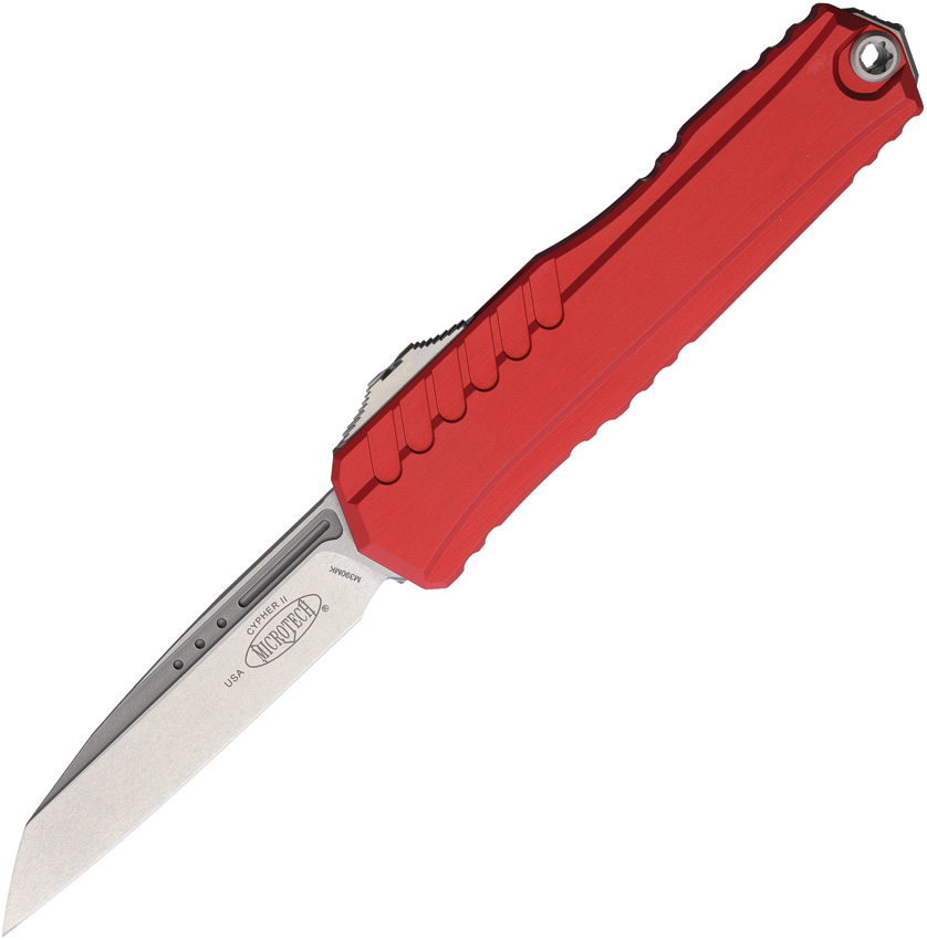 Microtech Automatic Pocket Knife Cypher II OTF SE Red - MCT124110RD