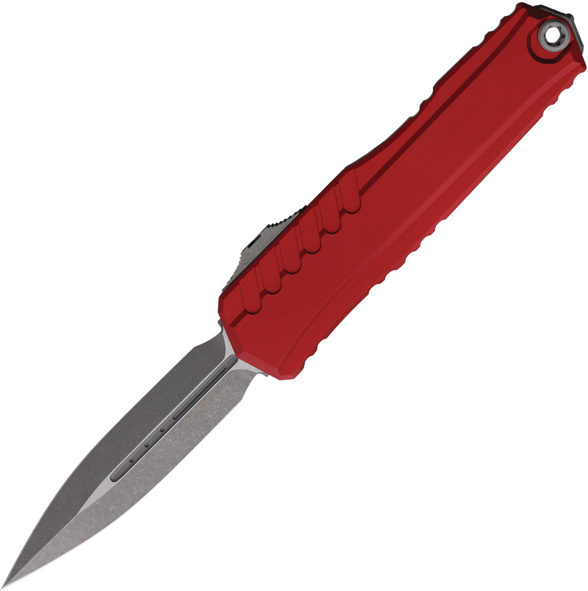 Microtech Automatic Pocket Knife Cypher II D/E OTF AP Red - MCT124210APRD