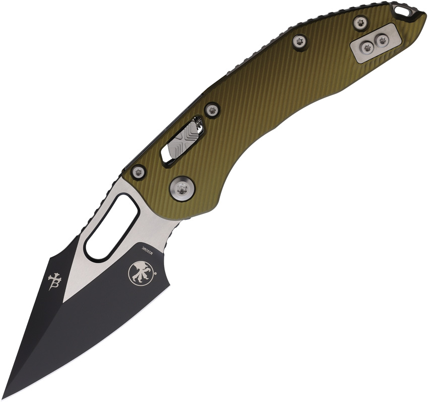 Microtech Stitch S/E Ram Lok Pocket Knife OD Green Aluminum - MCT16814