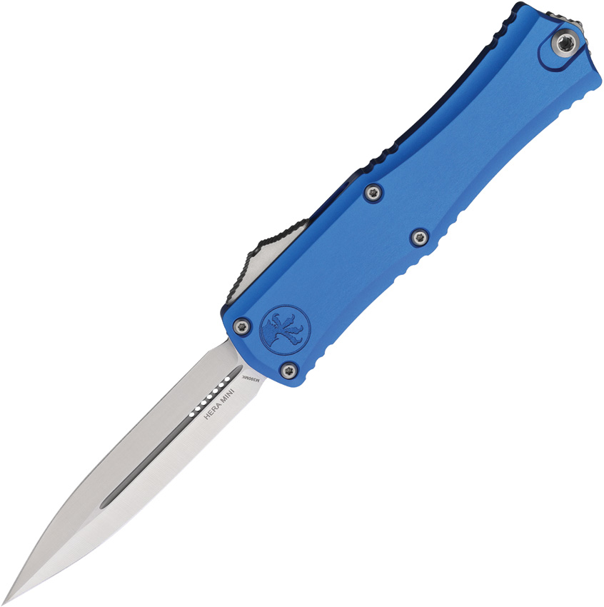 Microtech Automatic Pocket Knife Hera II Mini D/E OTF Blue - MCT1702M4BL30