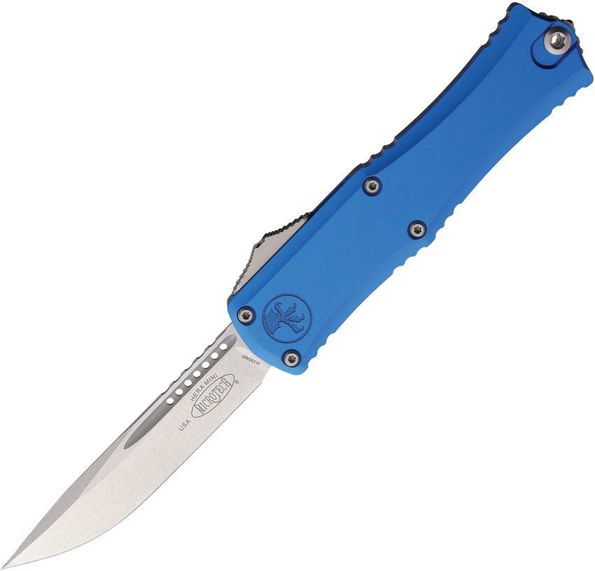 Microtech Automatic Pocket Knife Hera II Mini OTF SW Blue - MCT1703M10BL