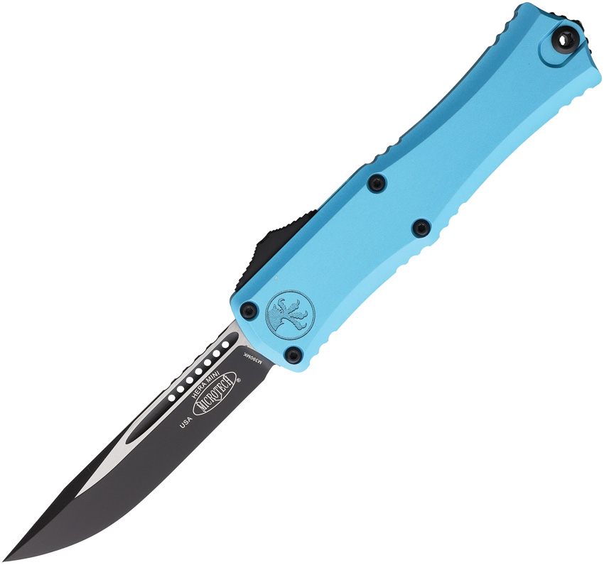 Microtech Automatic Pocket Knife Hera II Mini S/E OTF Turquoise - MCT1703M1TQ