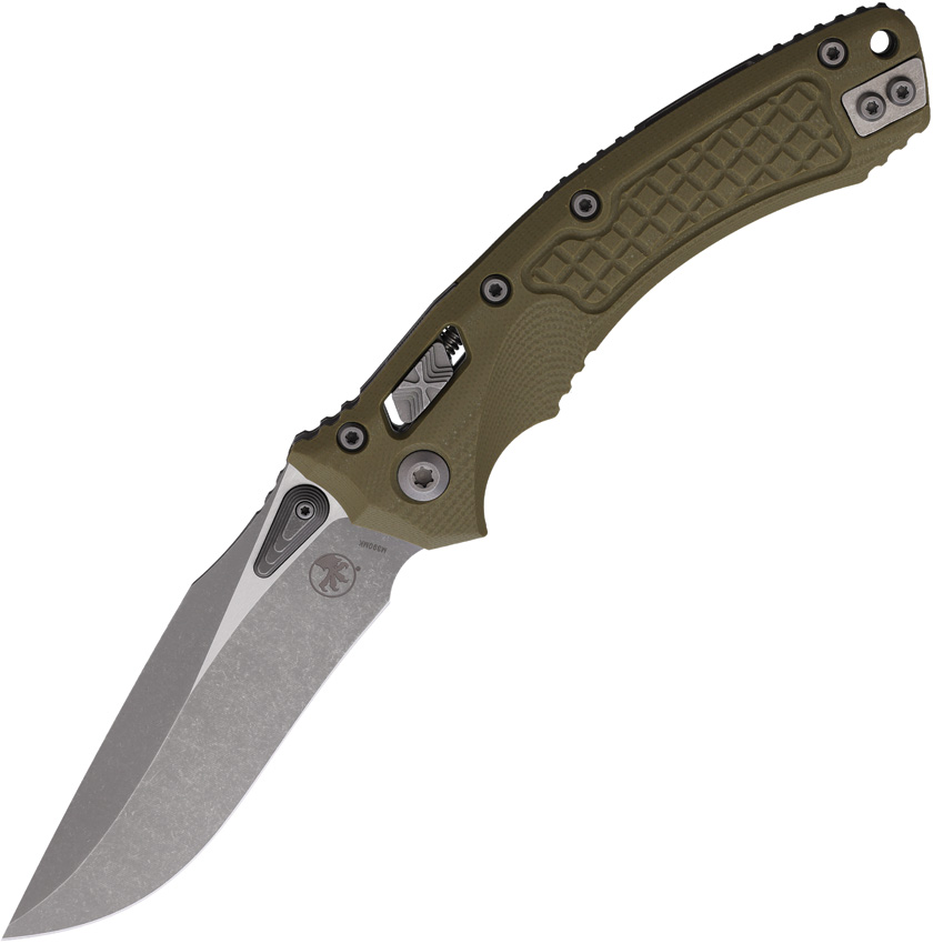 Microtech Amphibian S/E Ram-Lok Pocket Knife OD Green - MCT17303
