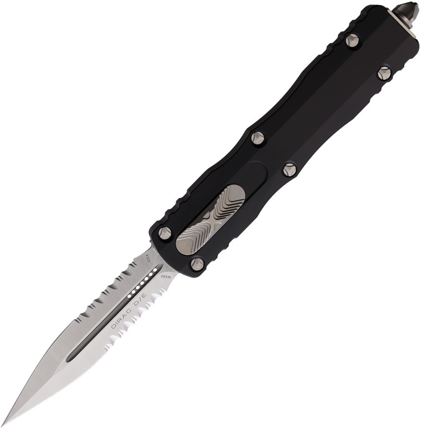 Microtech Automatic Pocket Knife Dirac OTF Satin Partial Serration - MCT2255