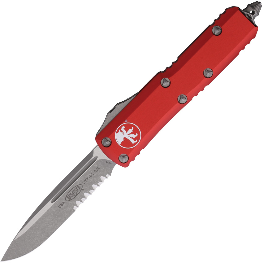 Microtech Automatic Pocket Knife UTX-85 S/E OTF AP PS Red - MCT23111APRD