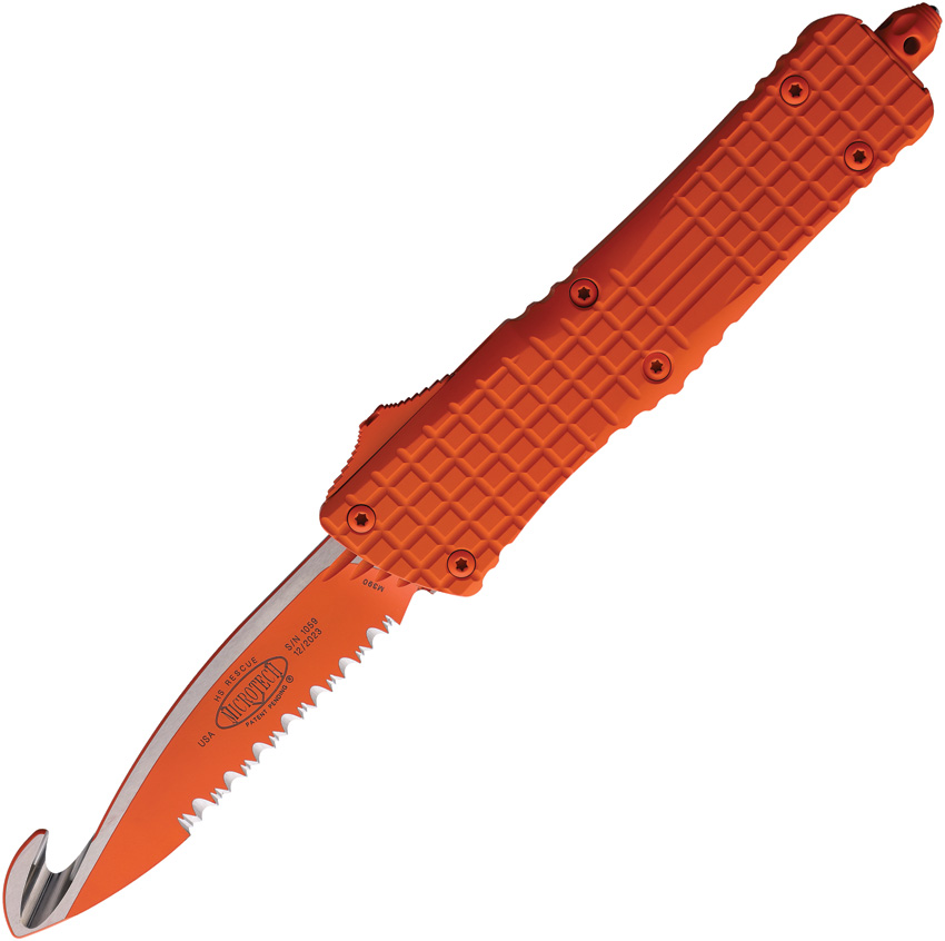 Microtech Automatic Pocket Knife Combat Troodon Rescue OTF - MCT6013CORHS